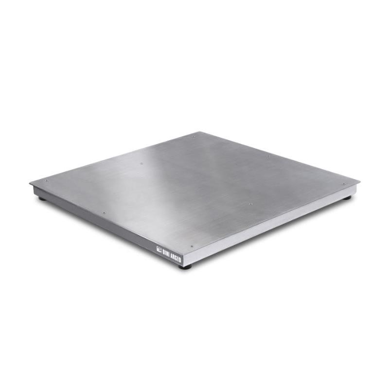 Floor scale platform completely in stainless C6, AISI 304 IP67, 1000x1000x90, 1200kg/0,2kg