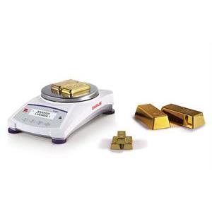 Precision scale for weighing jewelry. Ohaus PJX Gold. 5200g/0,1g. Intern cal, Verified M.