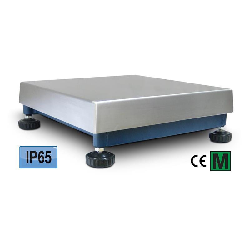 Weighing platform 150kg, 400x500x140mm, IP65 stainless cover.