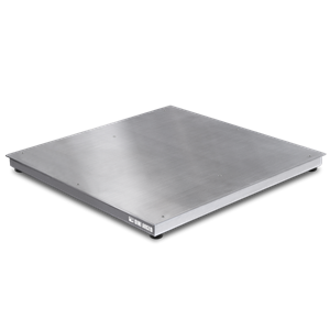 Floor scale platform completely in stainless AISI 304 IP67, 1250x1250x90, 600kg/0,1kg