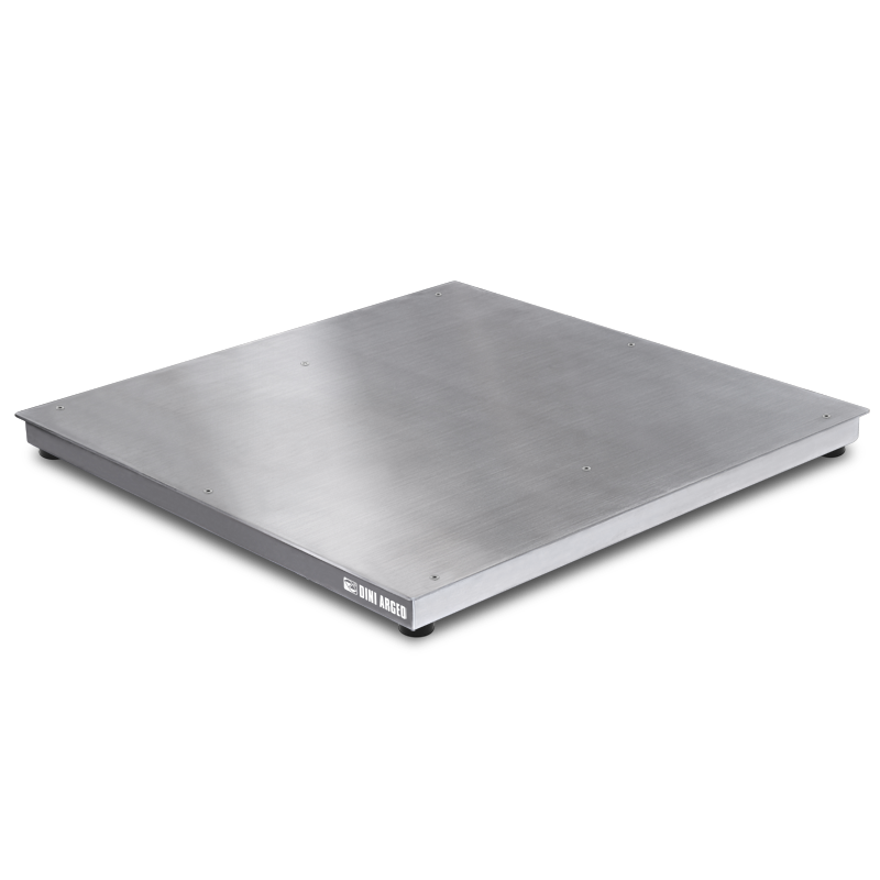 Floor scale platform completely in stainless AISI 304 IP67, 1000x1250x90, 1500kg/0,2kg