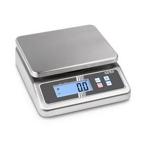 Bench scale Kern FOB-NL in stainless steel, IP67 - 16kg/2g & 30kg/5g, 252x200mm