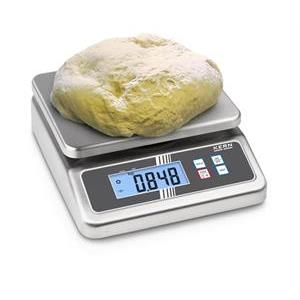 Bench scale Kern FOB-NL in stainless steel, IP67 - 5kg/0,5g & 7,5kg/1g, 252x200mm
