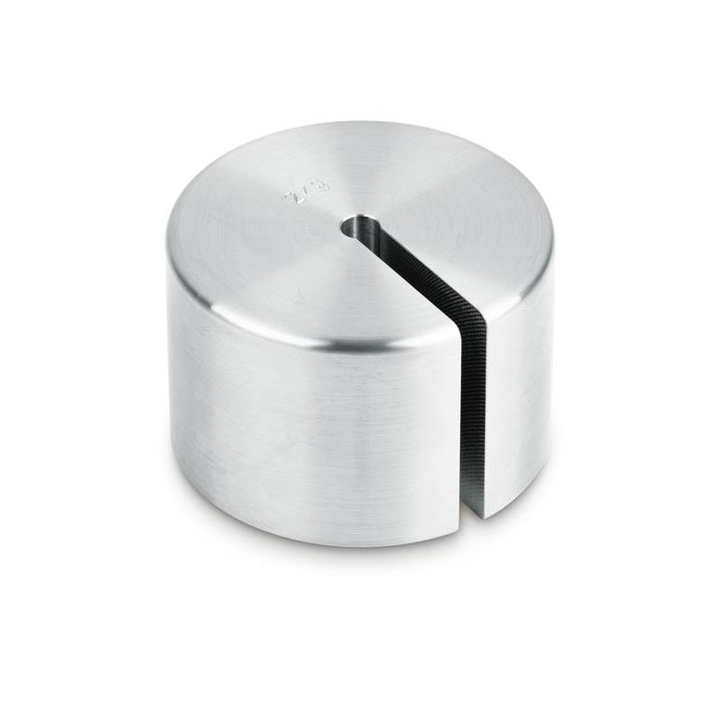 Slotted weight (type A) 2 kg, OIML M1, fine turned stainless steel