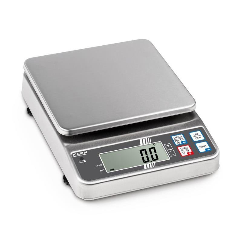 Bench scale Kern FOB in stainless steel - 3kg/1g, 175x165mm